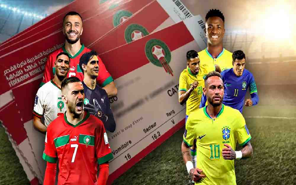 المنتخب المغربي و نظيره البرازيلي