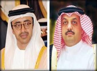 وزيري خارجية ‫الإمارات‬ و ‫قطر