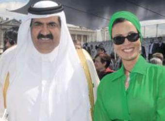 أمير قطر وزوجته