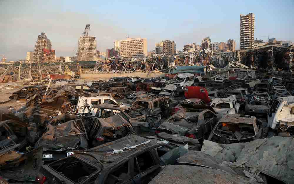 موقع انفجار بيروت