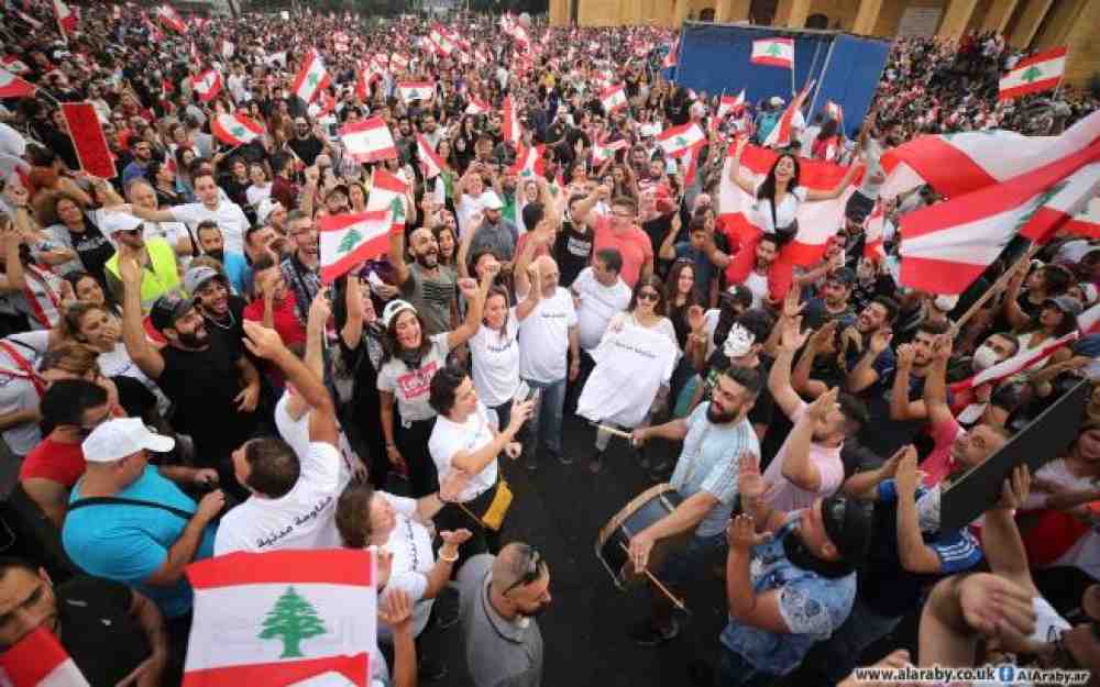المتظاهرون في لبنان