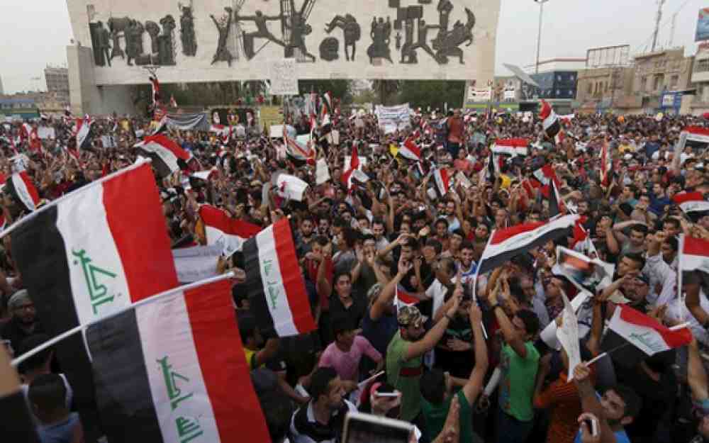 المتظاهرين العراقيين
