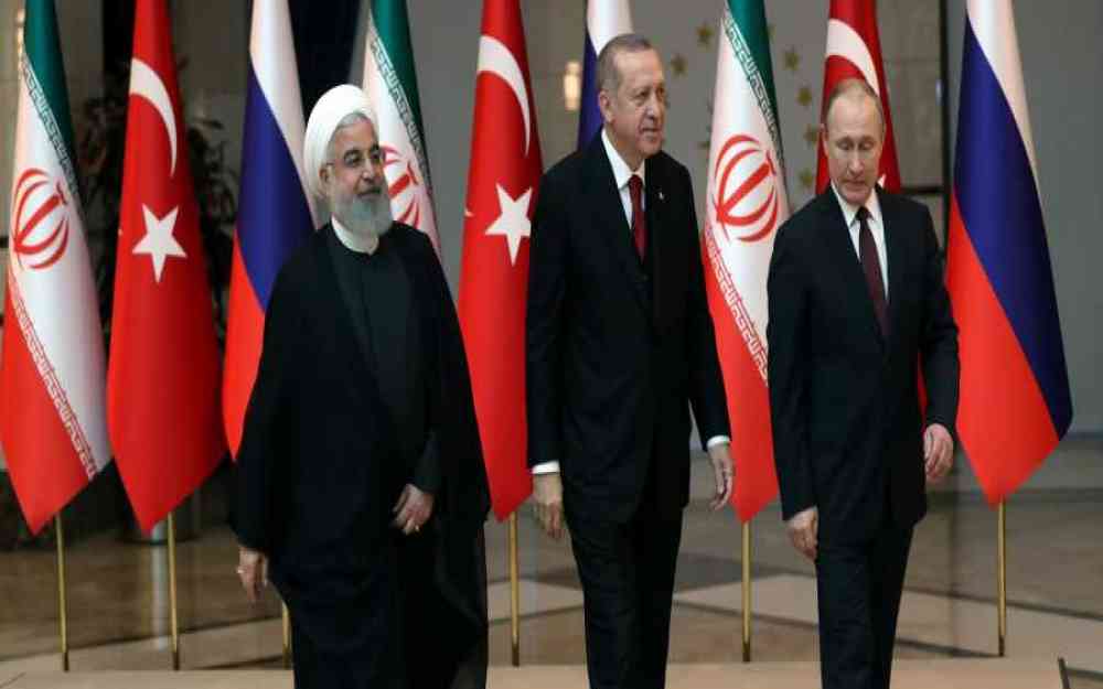 روسيا وإيران وتركيا