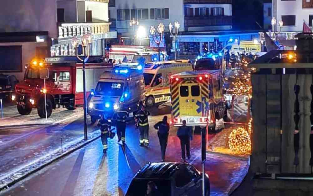 حريق اندلع في منتجع تزلج