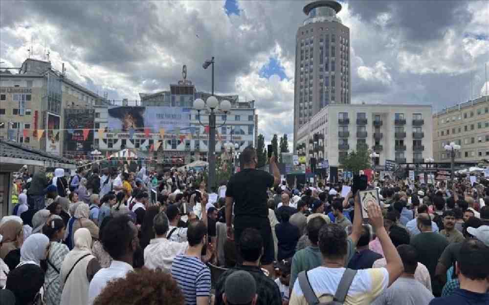 تظاهرة في السويد