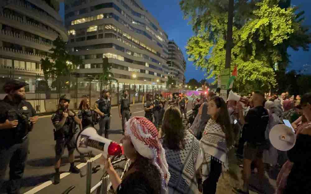 تظاهرة ضد بنيامين نتنياهو