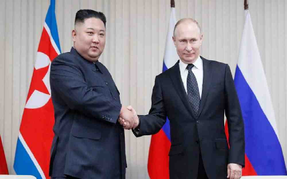 بوتين وكيم جونغ أون