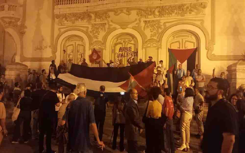 اعتصام أمام السفارة الأمريكية بتونس