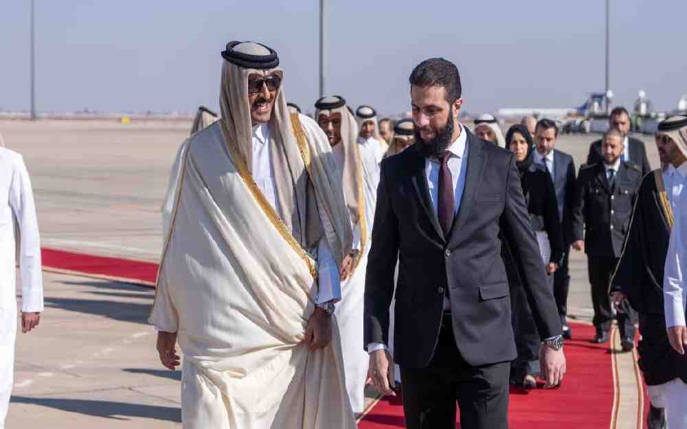 أمير قطر في دمشق