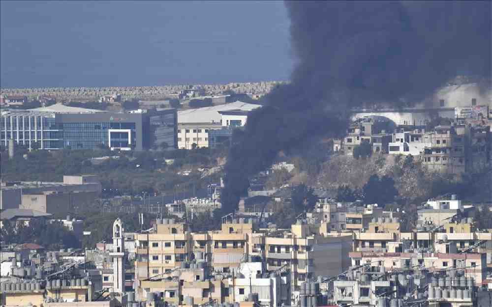 إخلاء مباني في صور جنوبي لبنان