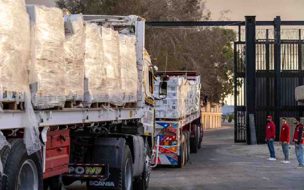 عرقلة وصول المساعدات إلى غزة