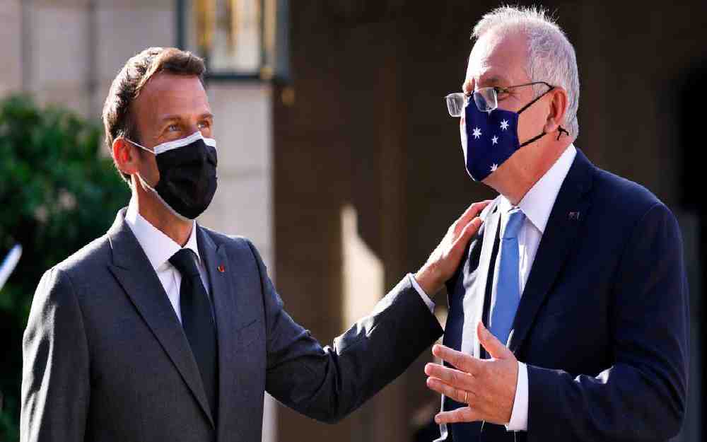 ماكرون و رئيس وزراء أستراليا