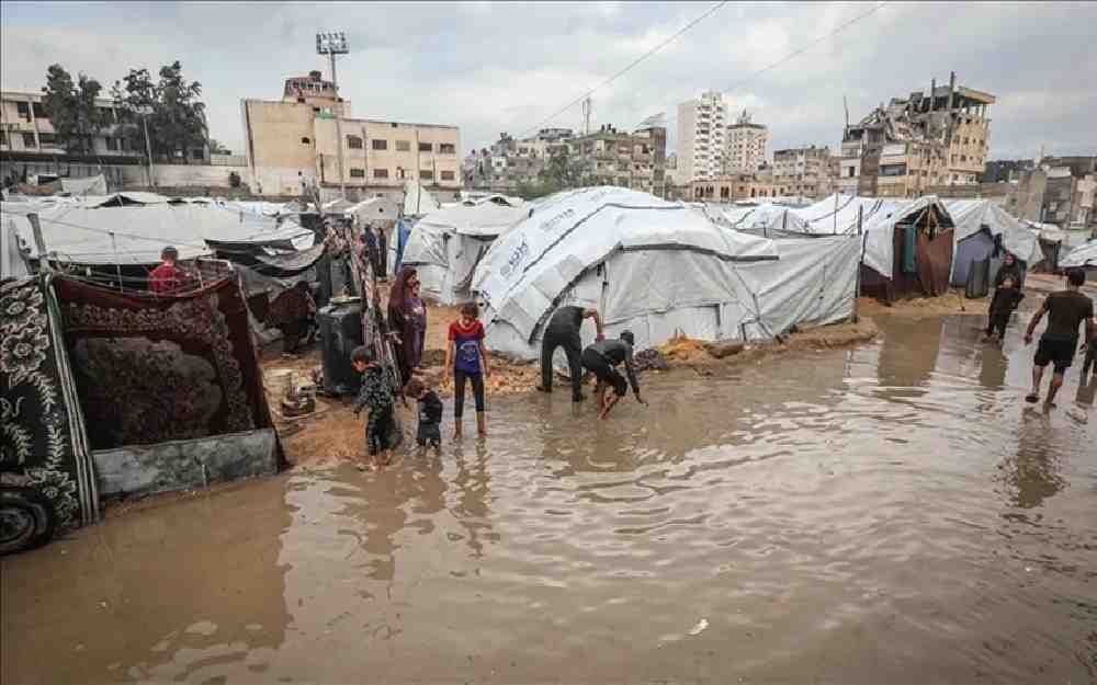 خيام النازحين في قطاع غزة