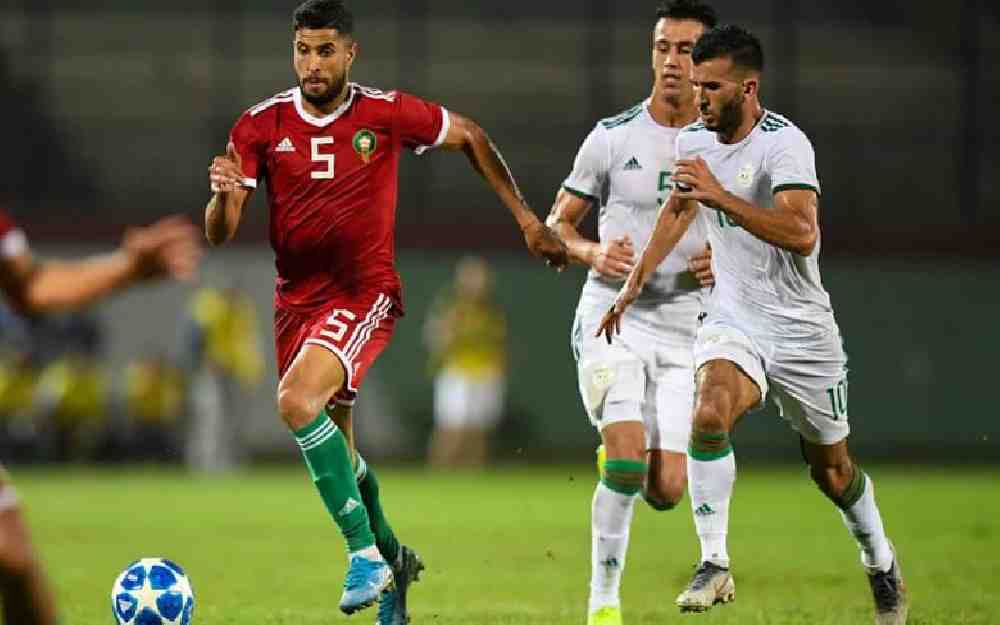 مباراة منتخبي الجزائر والمغرب