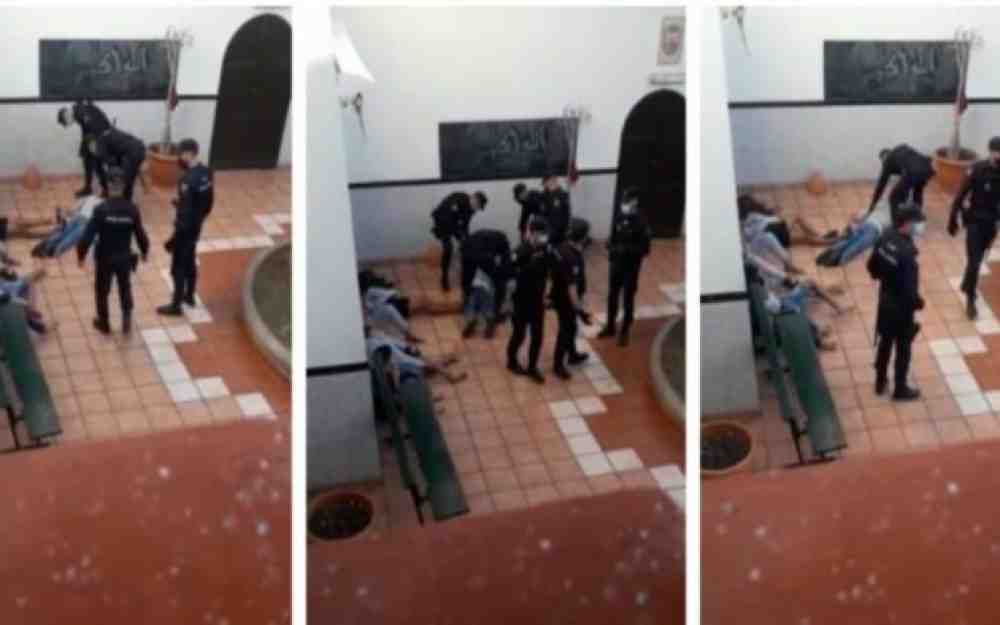 اعتداء الشرطة الإسبانية على قُصّرمغاربة