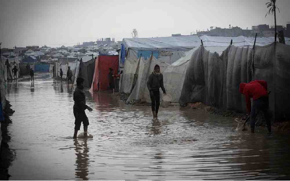 المنخفض الجوي في قطاع غزة