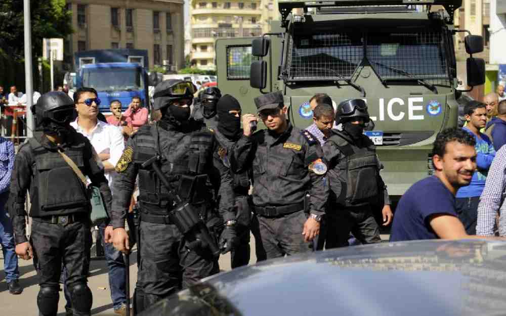 الأمن المصري مظاهرة الإسكندرية