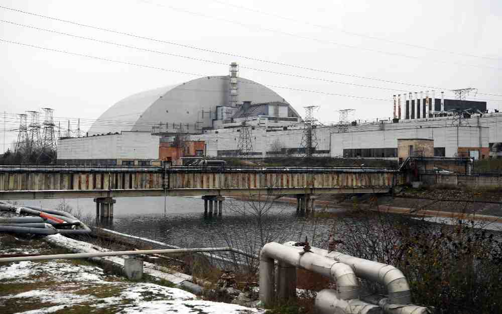 محطة تشرنوبل للطاقة النووية شمالي أوكرانيا
