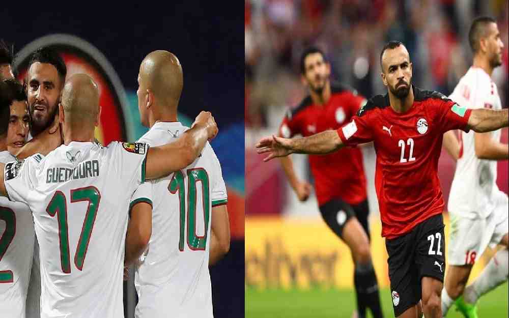 مباراتي مصر والجزائر
